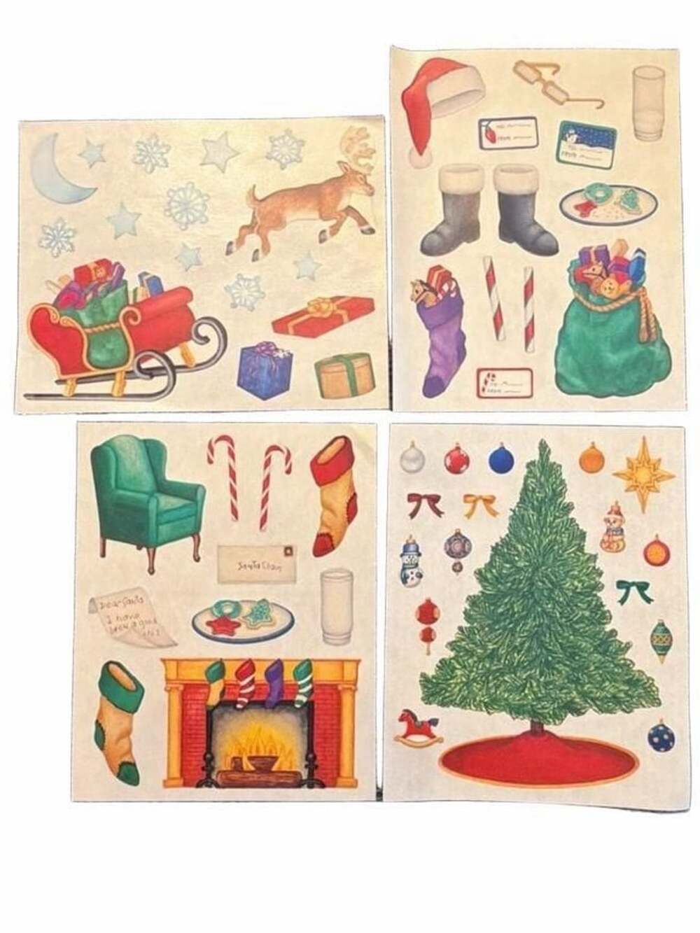 Creative Memories Christmas Theme Block Stickers 2001